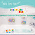 Comfylife 2 x Mesh Bath Toy Organizer + 6 Ultra Strong Hooks + 36 Bath Letters & Numbers – Eco-Safe, Fun, Educational Foam Letters and Perfect Toy...